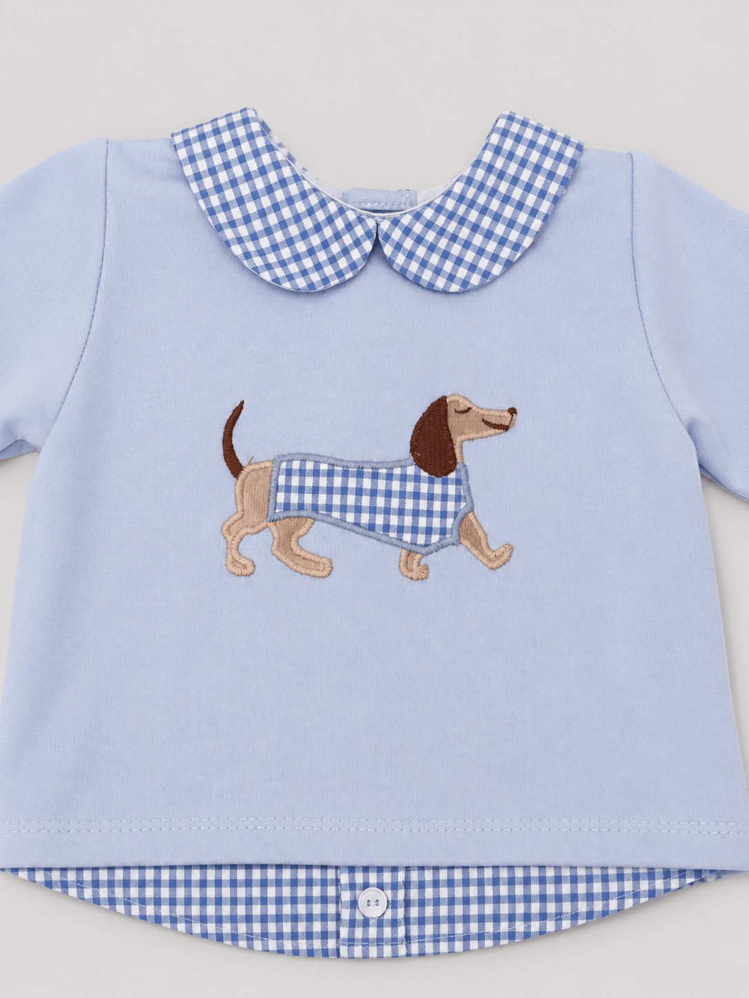 Baby Blue Embroidered Set - Mi Nina Kids