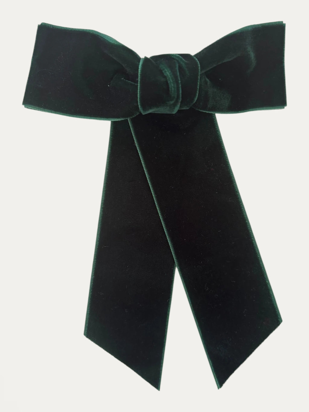 Wide Velvet Bow Clip - Mi Nina Kids
