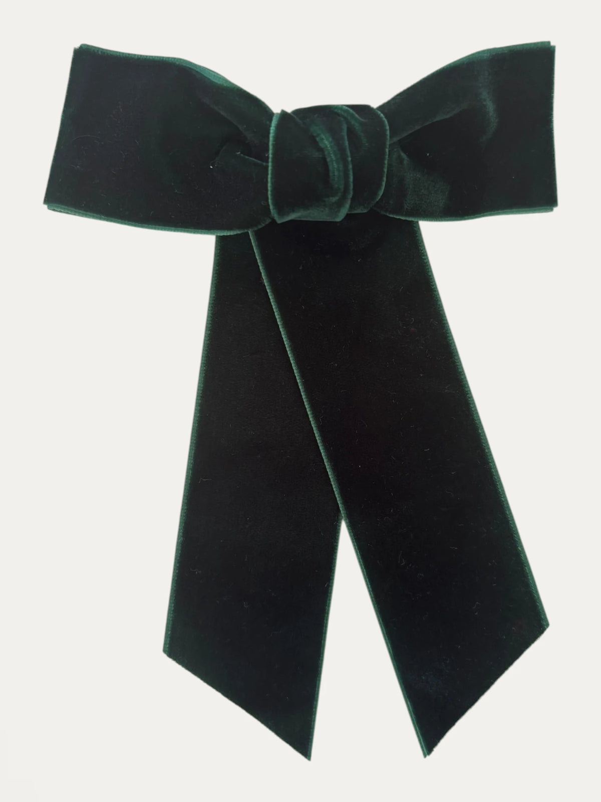 Wide Velvet Bow Clip - Mi Nina Kids