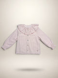 Pink Blouse With Striped Print