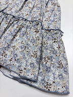 Sofia Blue Smocked Dress With Floral Print - Mi Nina Kids