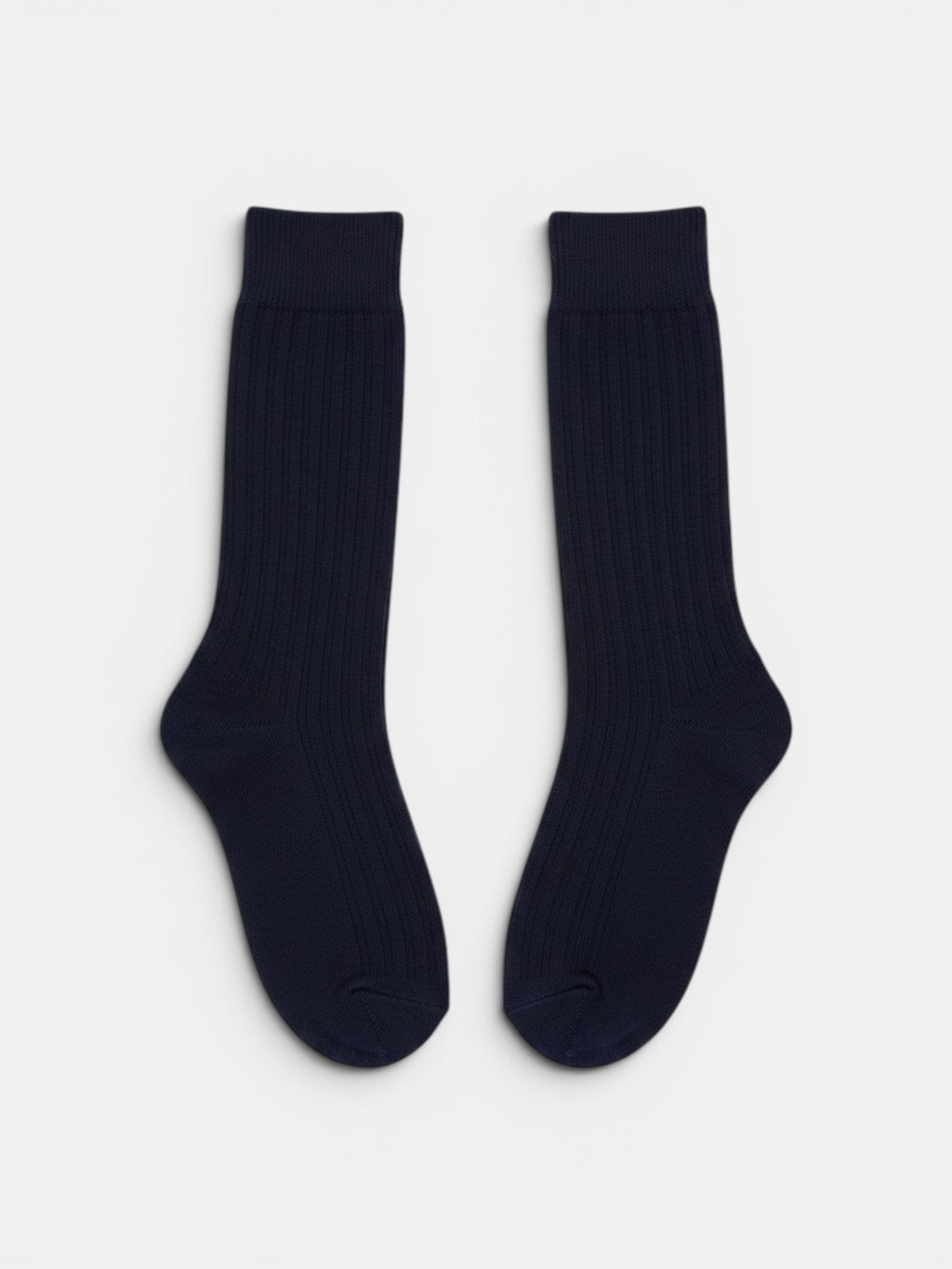 Ribbed High Cotton Socks