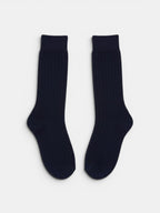 Ribbed High Cotton Socks - Mi Nina Kids