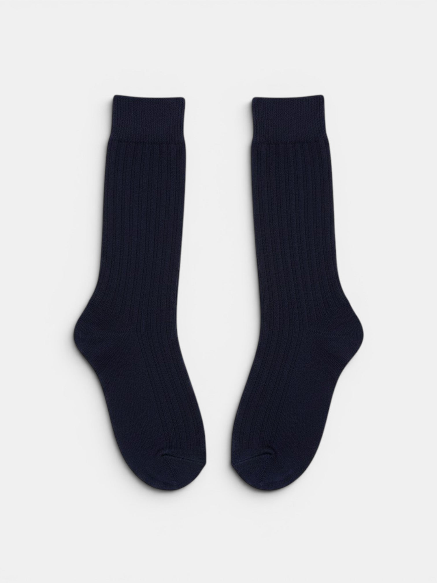 Ribbed High Cotton Socks