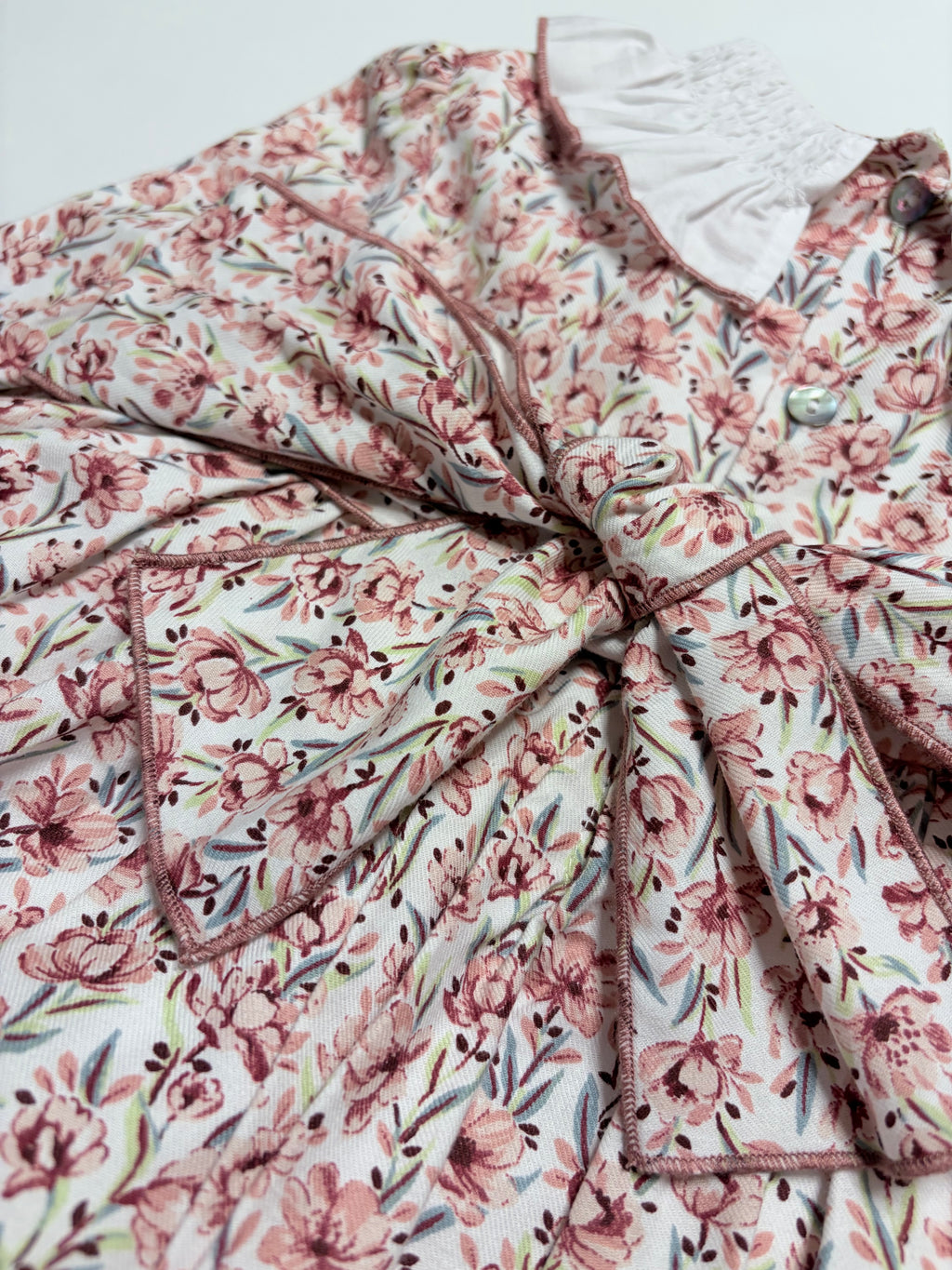 Clara Terracotta Dress With Floral Print
