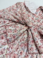 Clara Terracotta Dress With Floral Print - Mi Nina Kids