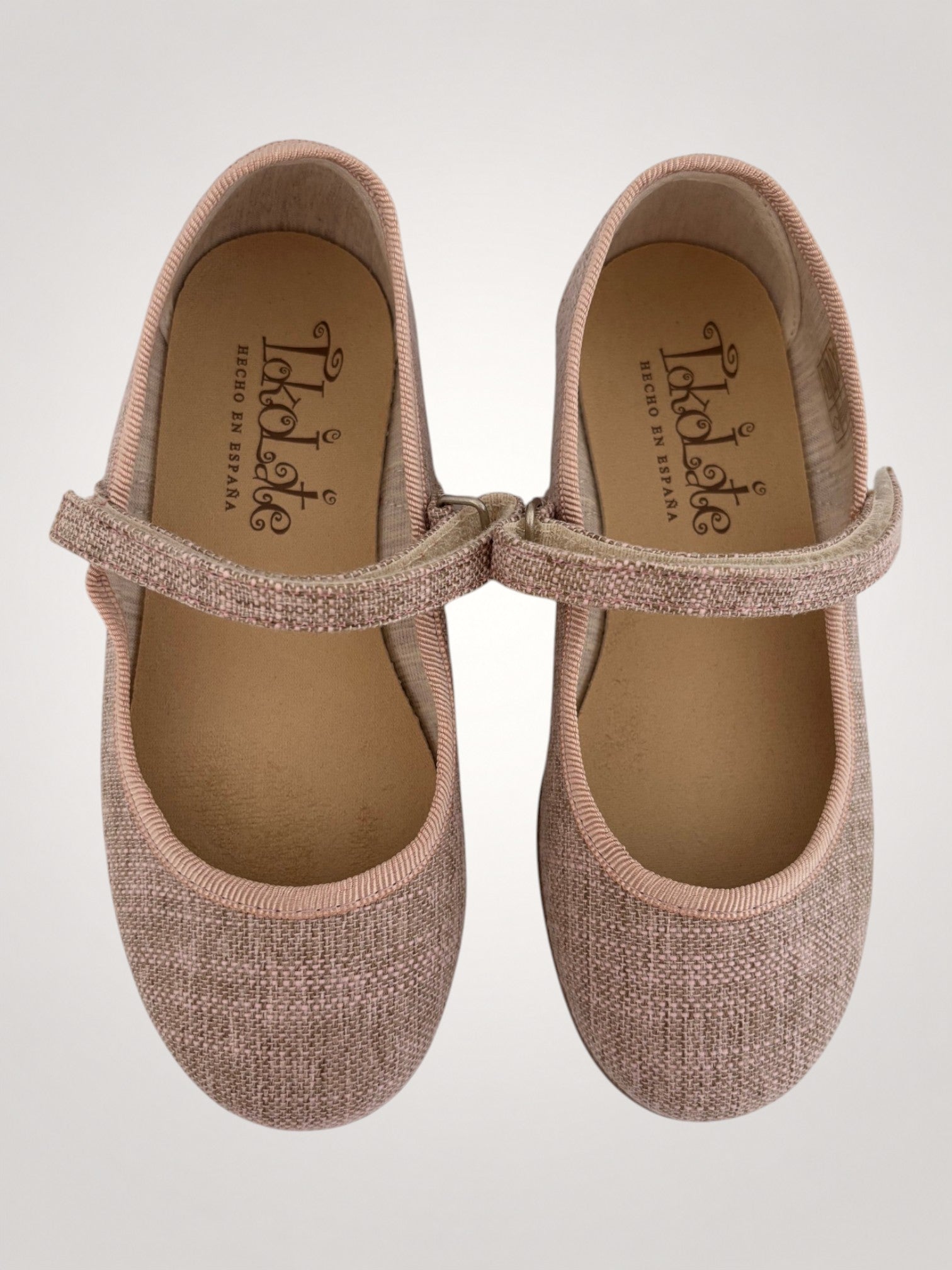 Rose Nude Mary Jane Linen