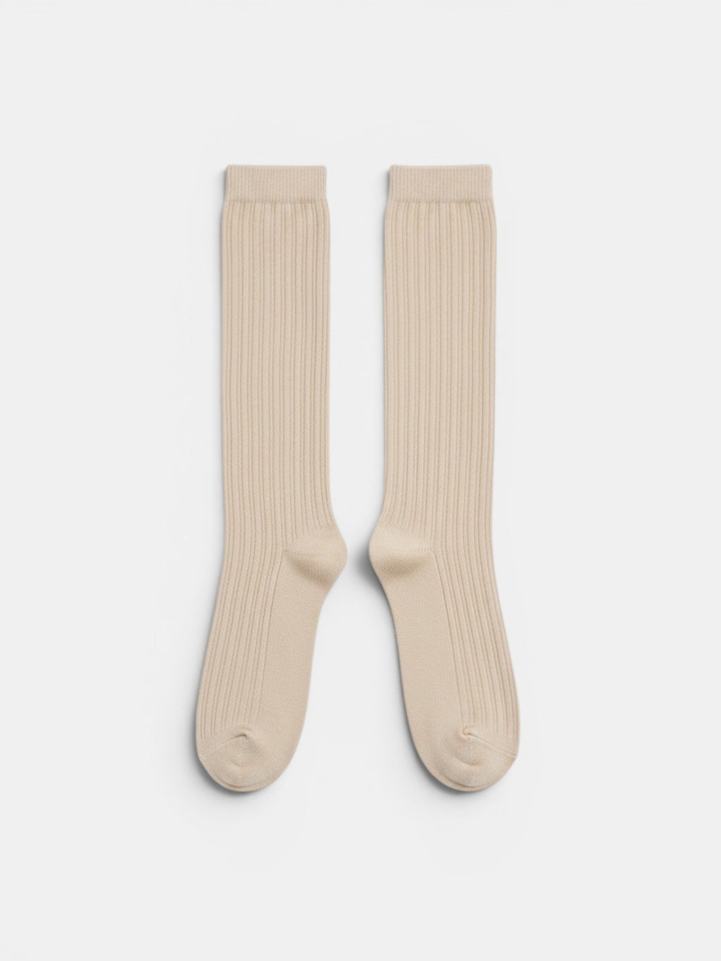 Ribbed High Cotton Socks