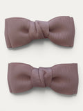 Antique Rose grosgrain bow hair clip for girls