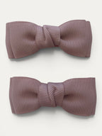 Antique Rose grosgrain bow hair clip for girls