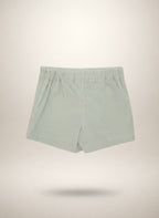 Green Fine Corduroy Skirt In Stretch Cotton - Mi Nina Kids