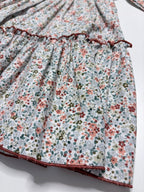 Sofia Terracotta Smocked Dress With Floral Print - Mi Nina Kids