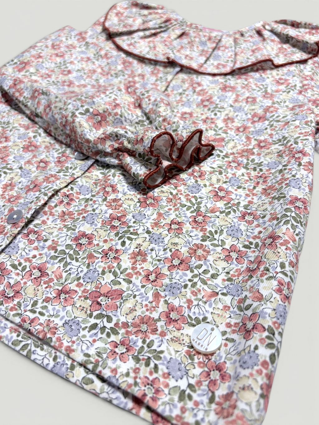 Pink Blouse With Floral Print