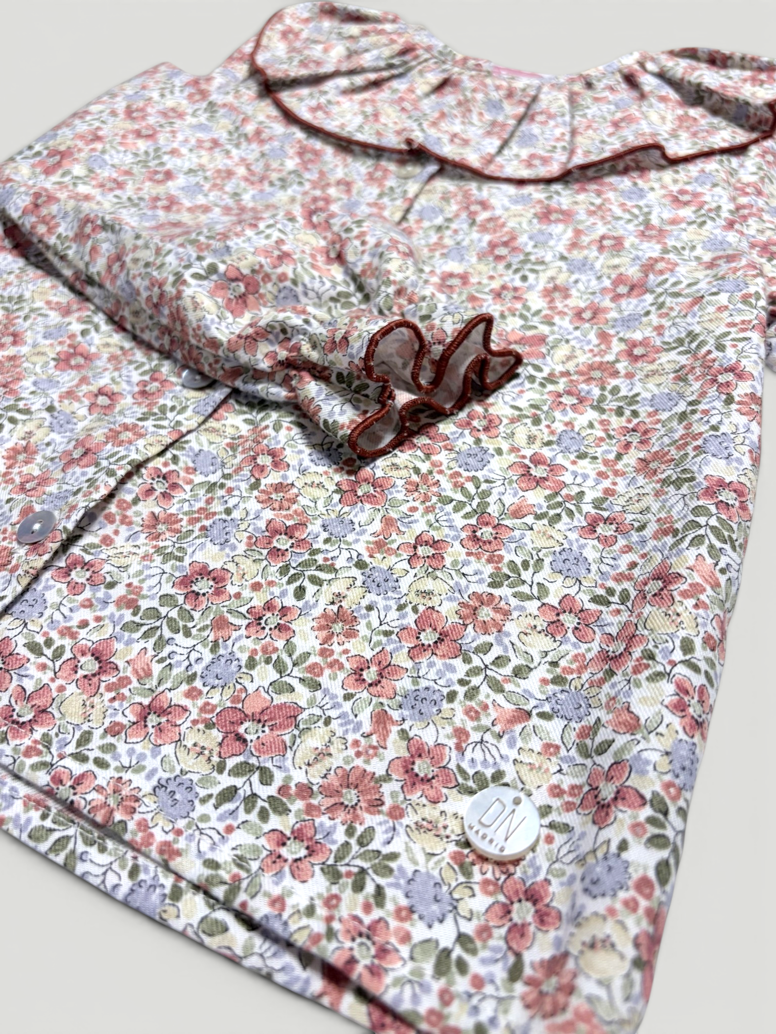 Pink Blouse With Floral Print