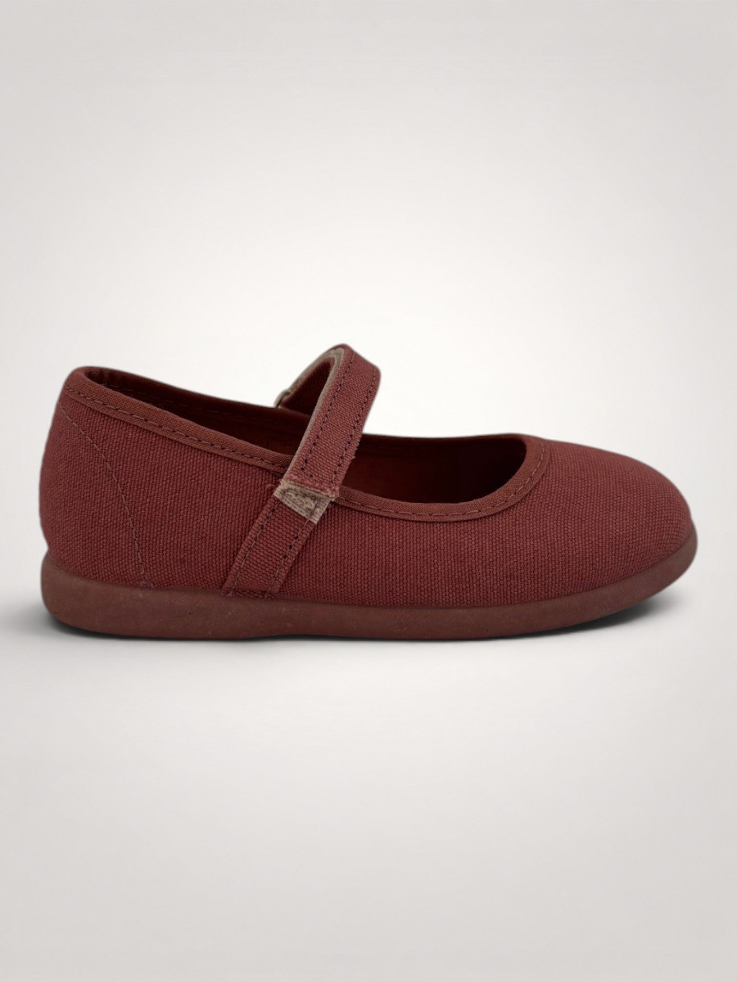 Mute Terracotta Rose Mary Jane Canvas