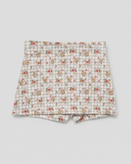Checkered Floral Skort - Mi Nina Kids