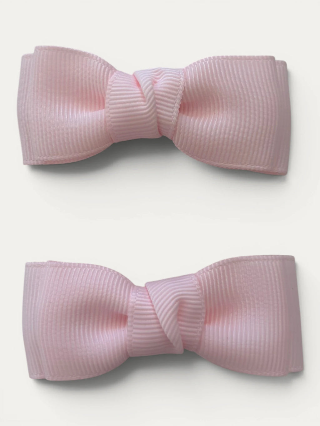 Light Pink grosgrain bow hair clip for girls