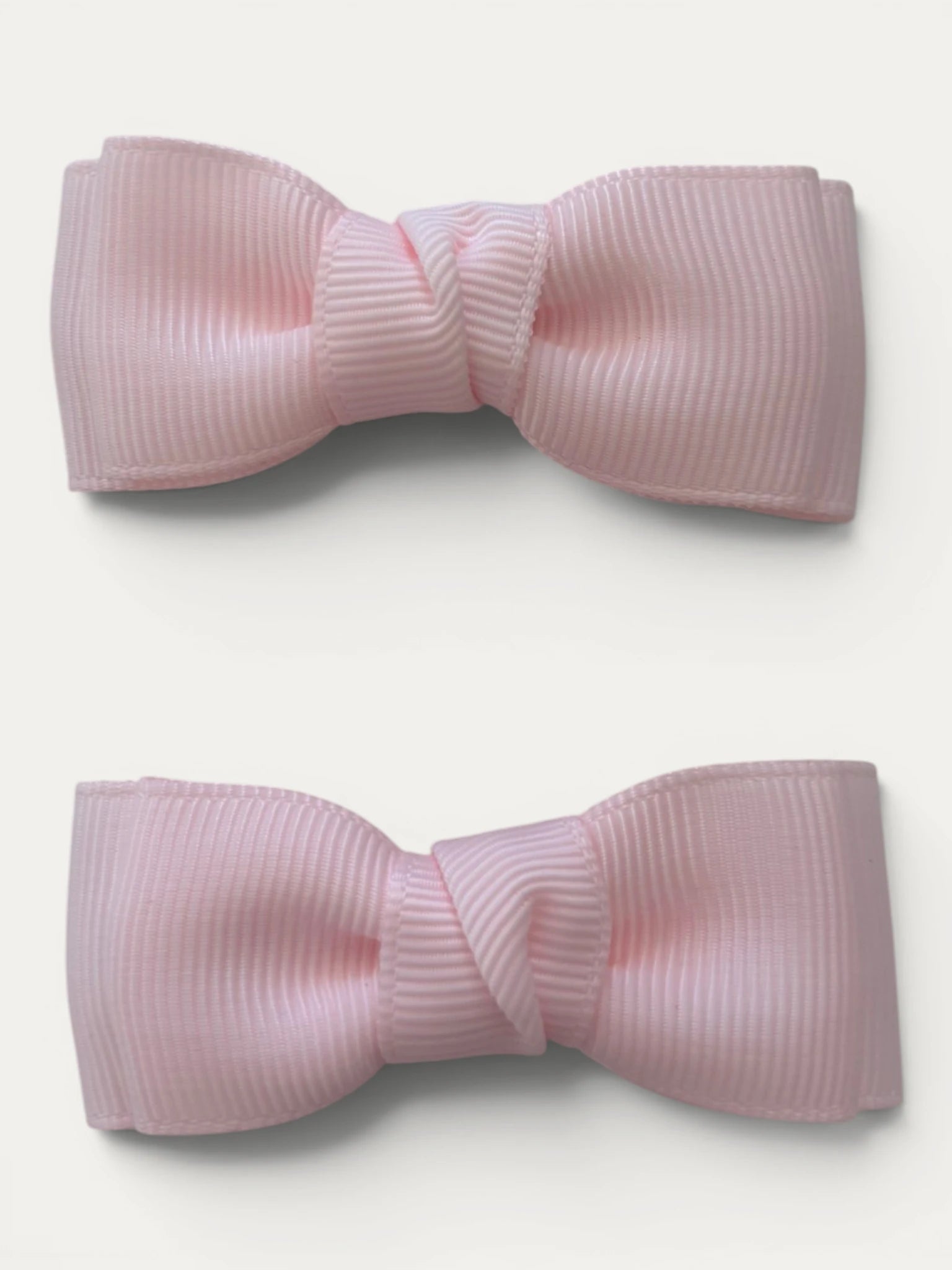 Light Pink grosgrain bow hair clip for girls