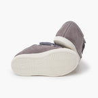 Pisamonas grey velvet bow trainers - Mi Nina Kids
