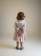 Claudia White Smocked Dress With Floral Print - Mi Nina Kids