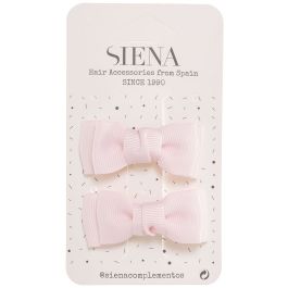 Light Pink grosgrain bow hair clip for girls