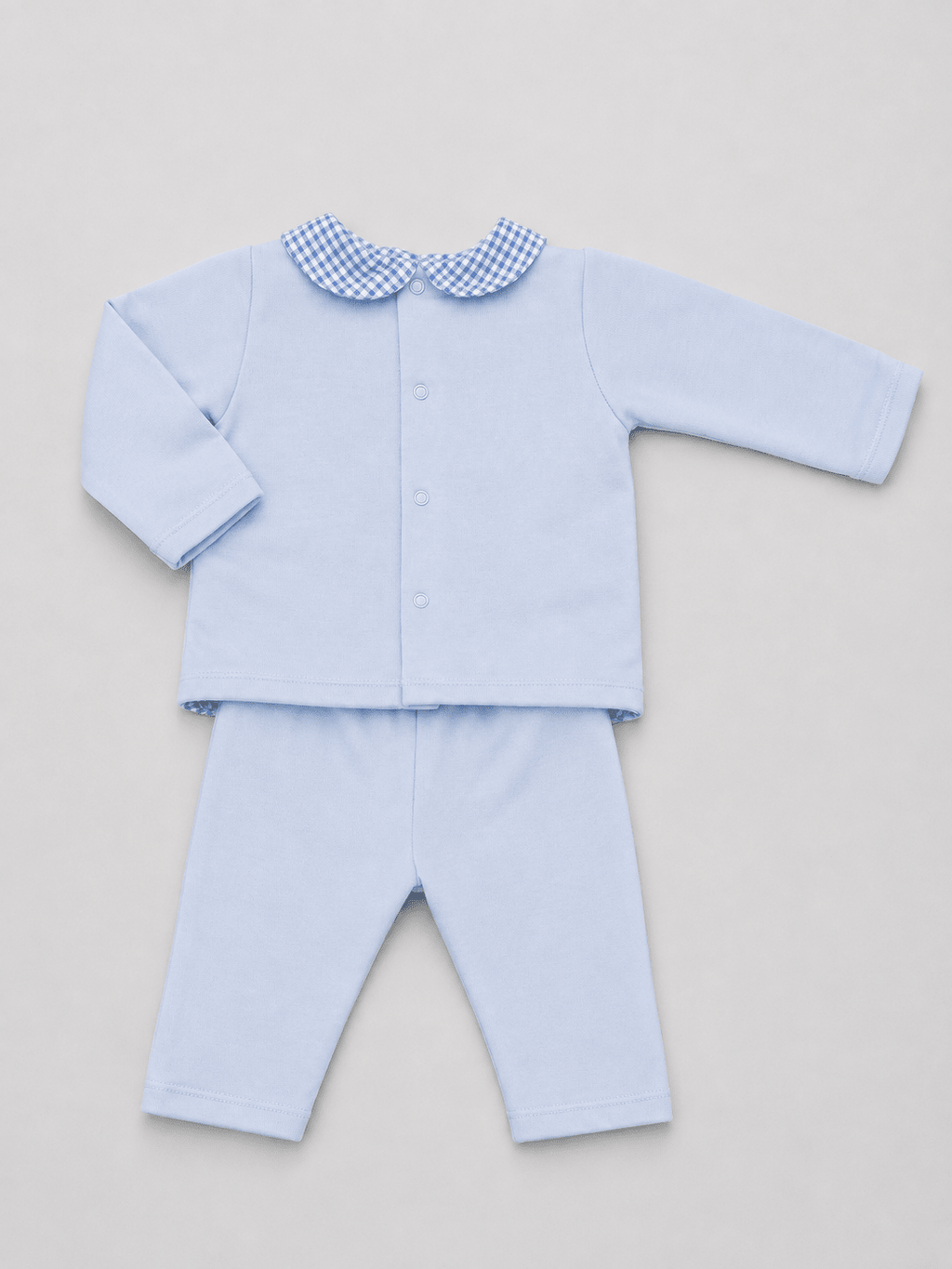 Baby Blue Embroidered Set - Mi Nina Kids