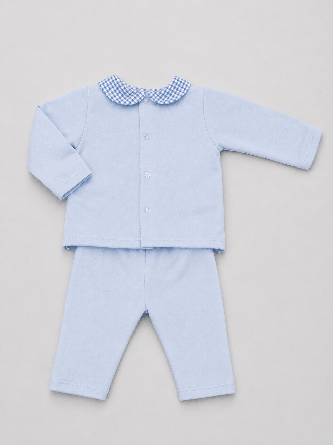 Baby Blue Embroidered Set - Mi Nina Kids