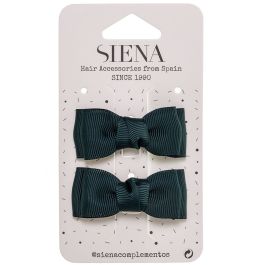 Navy Blue grosgrain bow hair clip for girls