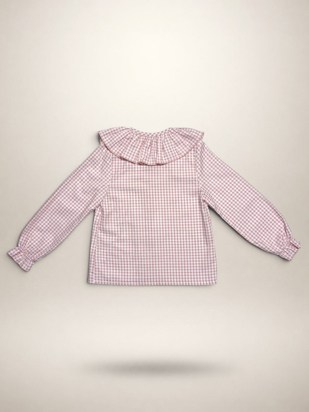 Pink Blouse With Gingham Print