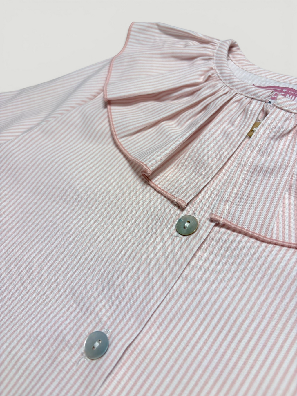 Pink Blouse With Striped Print