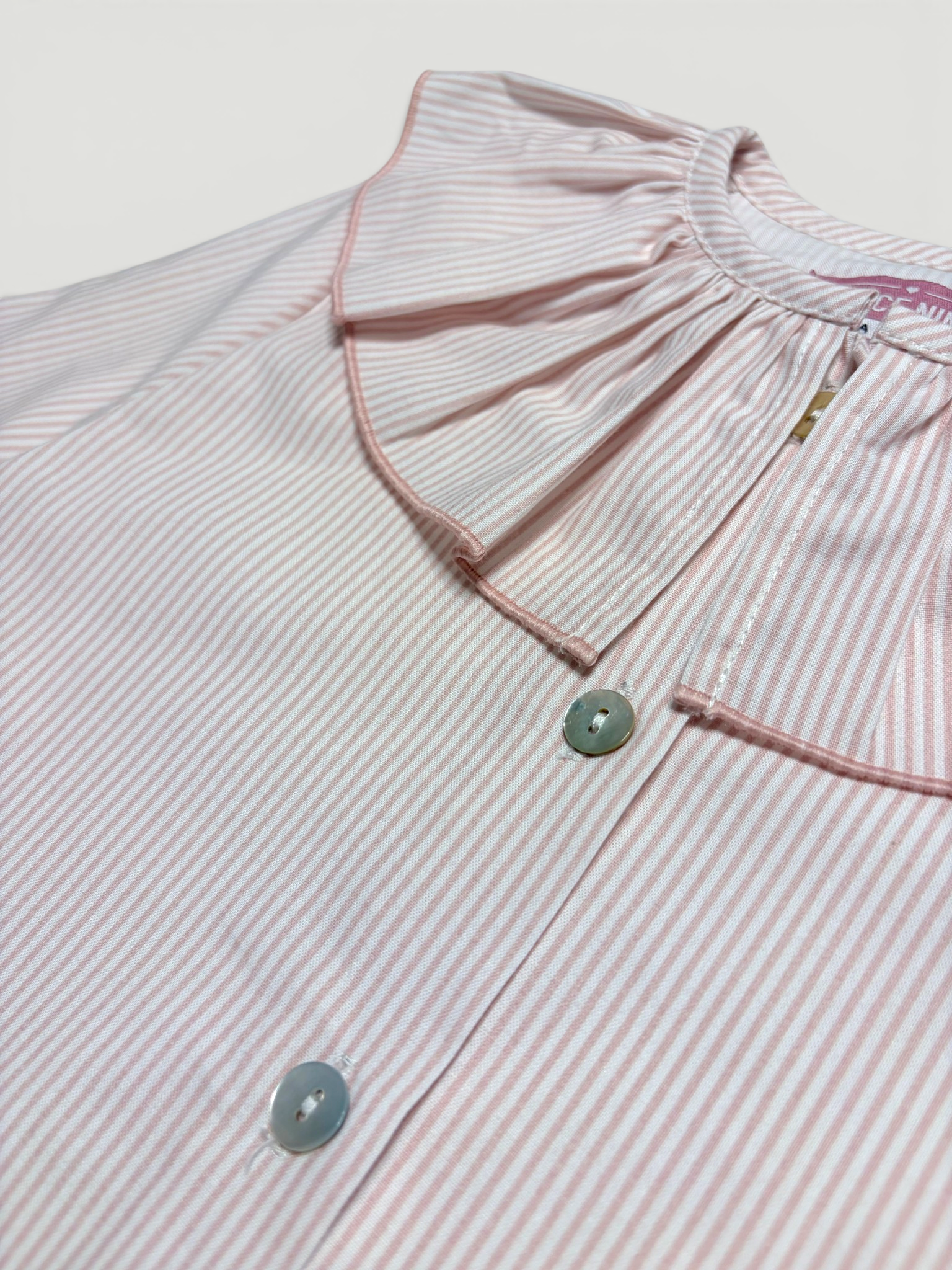 Pink Blouse With Striped Print