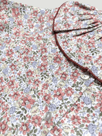 Pink Blouse With Floral Print - Mi Nina Kids