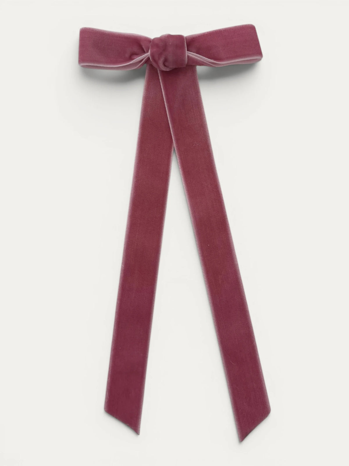 Long Fine Velvet Ribbon Bow - Mi Nina Kids