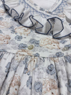 Smocked Dress With Hedgehog Print - Mi Nina Kids