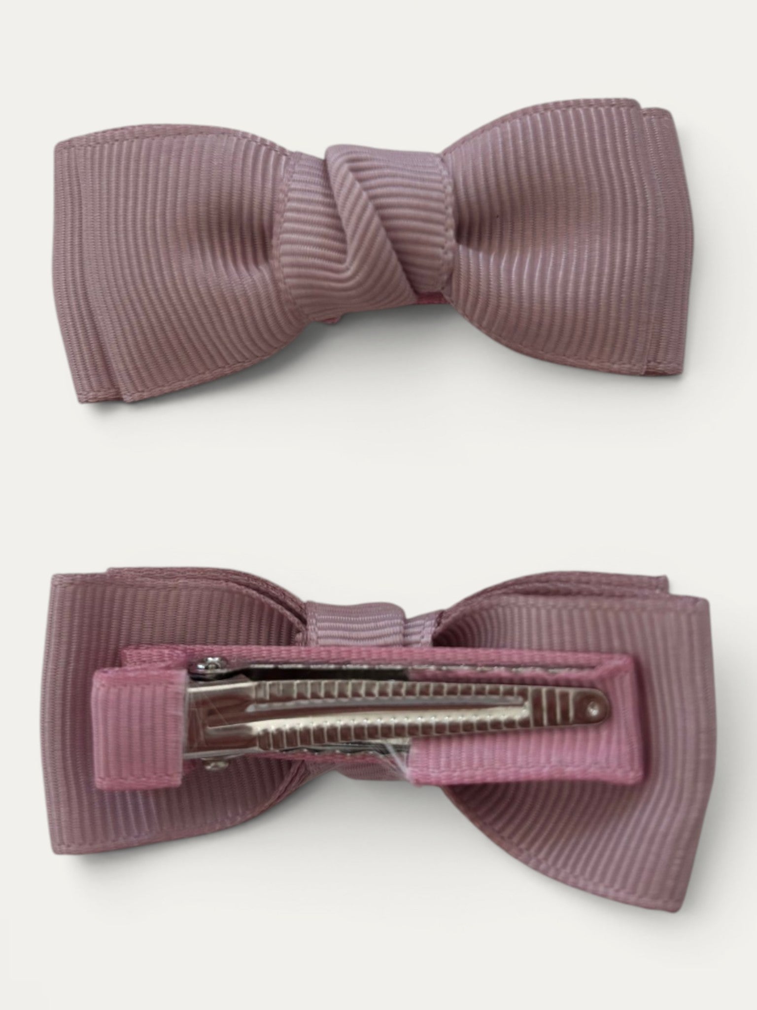 Antique Rose grosgrain bow hair clip for girls