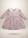 Clara Terracotta Dress With Floral Print