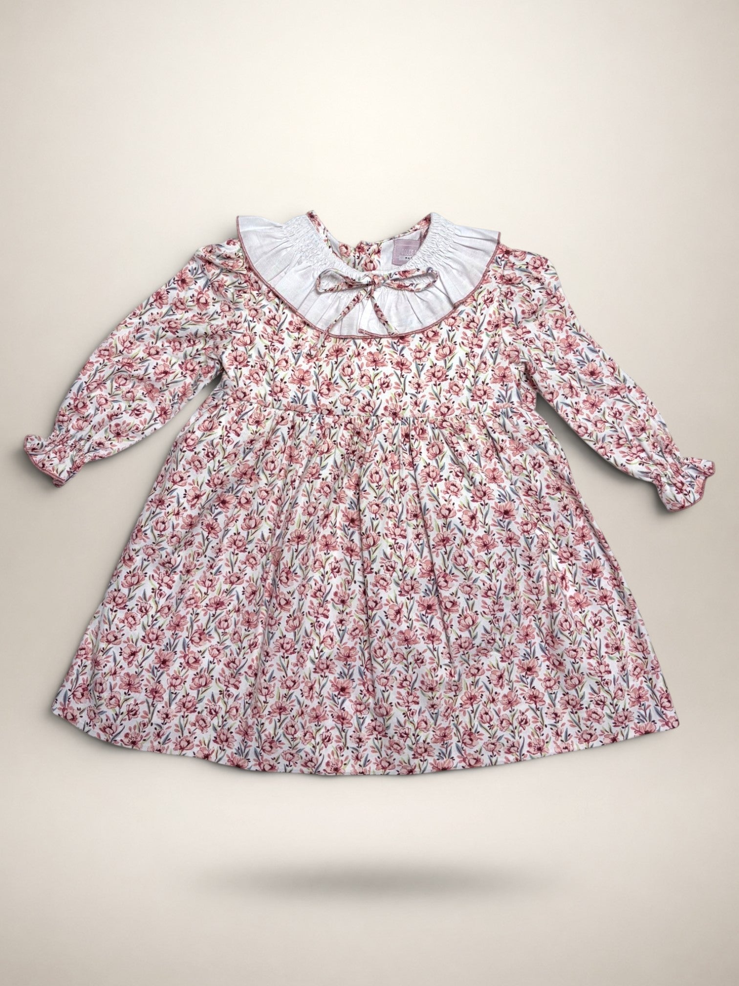 Clara Terracotta Dress With Floral Print