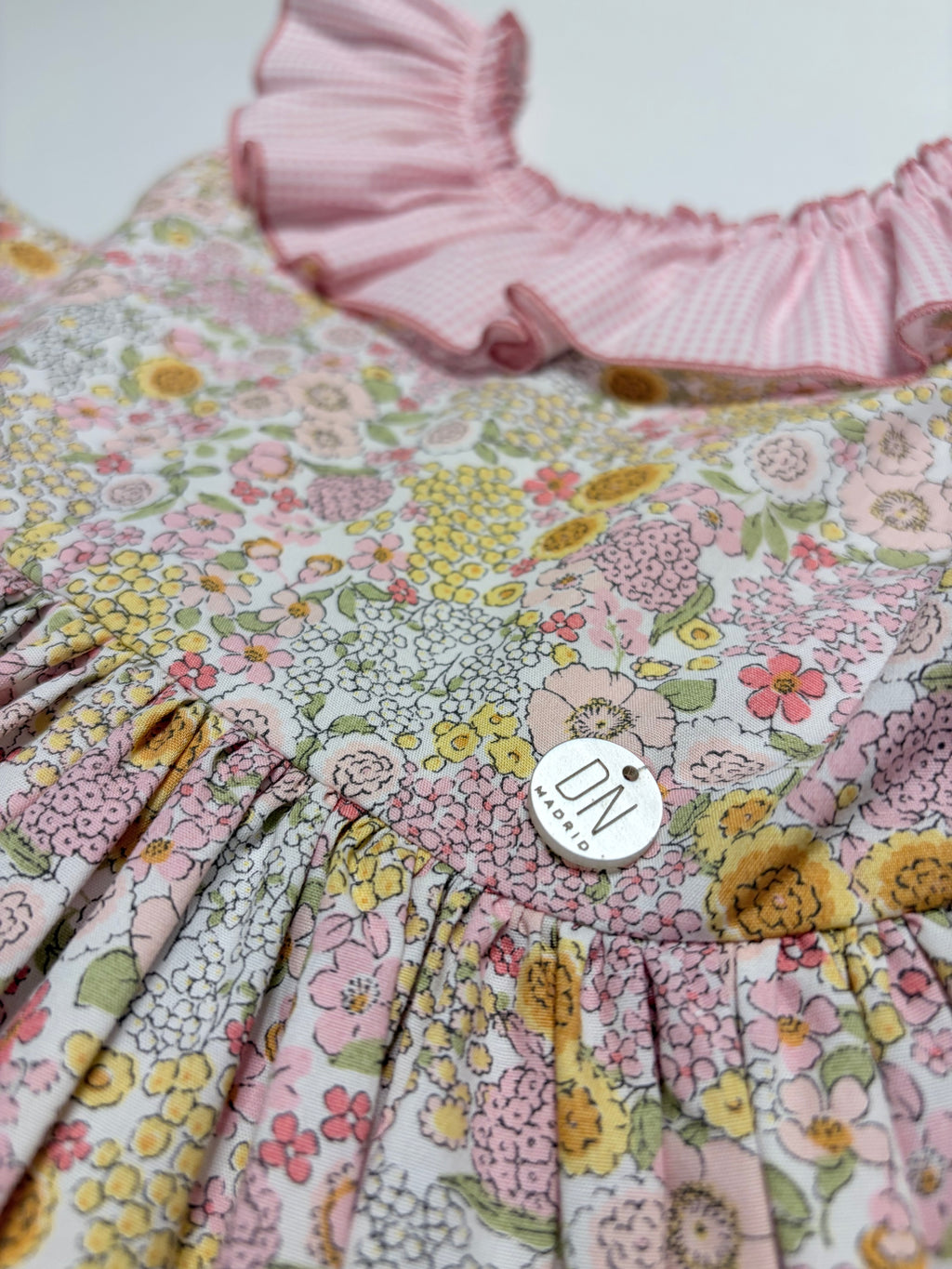 Lucia Pink Dress With Pink Gingham Petticoat