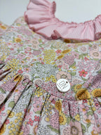 Lucia Pink Dress With Pink Gingham Petticoat - Mi Nina Kids