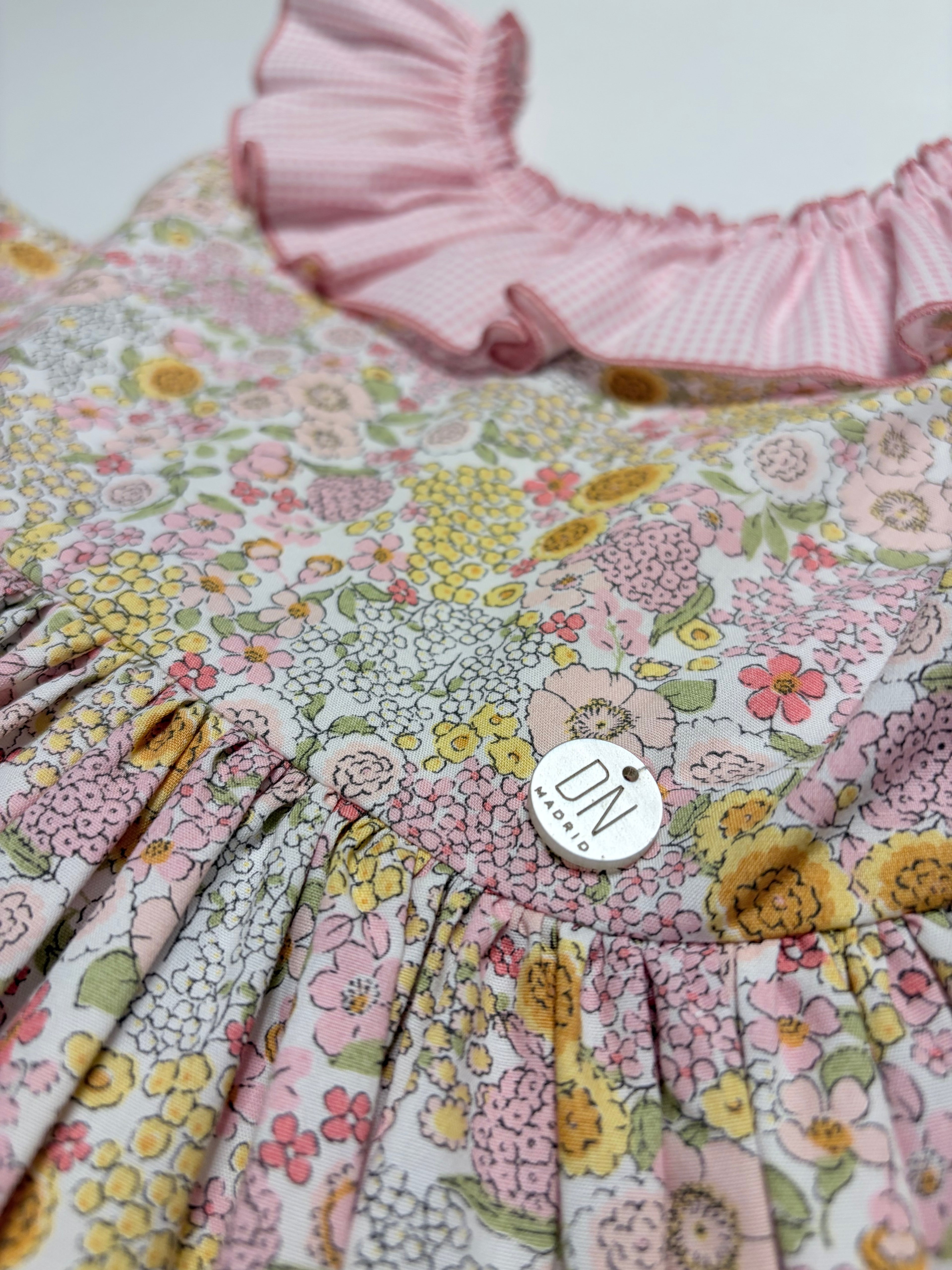 Lucia Pink Dress With Pink Gingham Petticoat