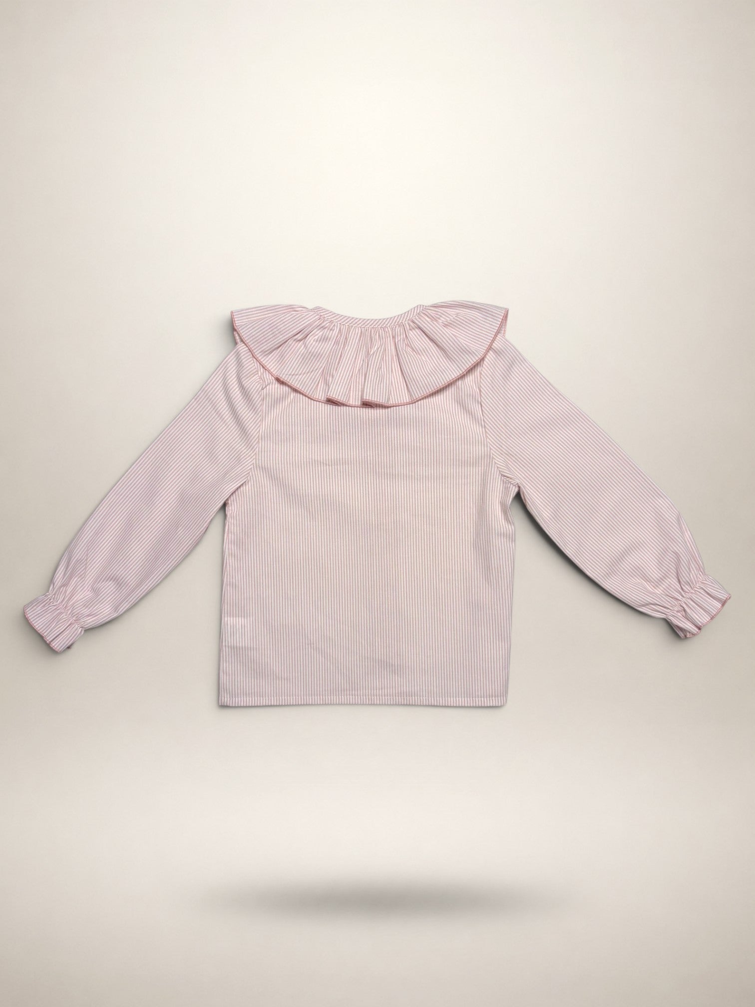 Pink Blouse With Striped Print