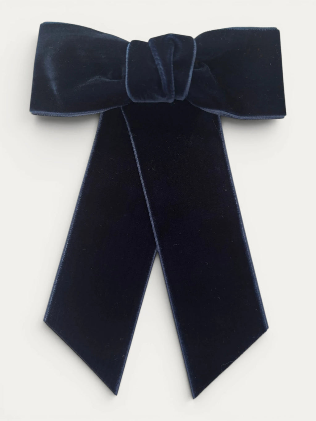Wide Velvet Bow Clip - Mi Nina Kids