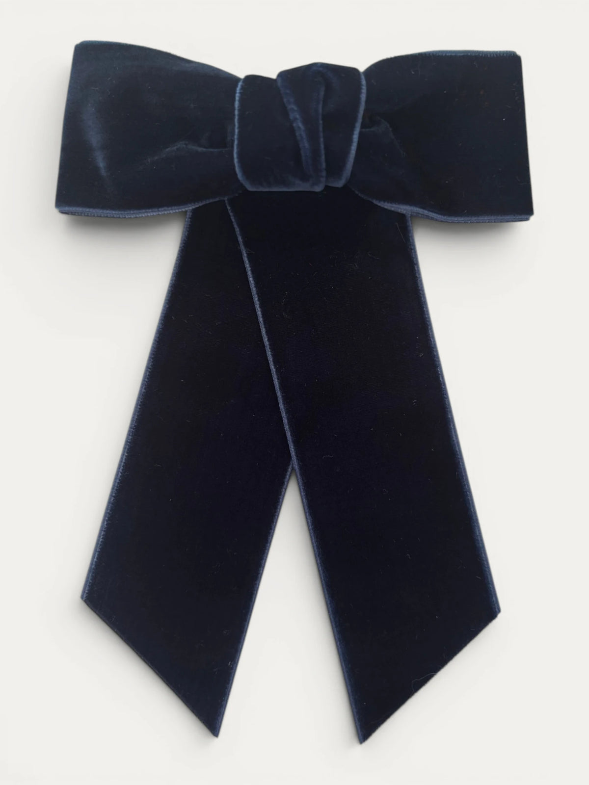 Wide Velvet Bow Clip - Mi Nina Kids