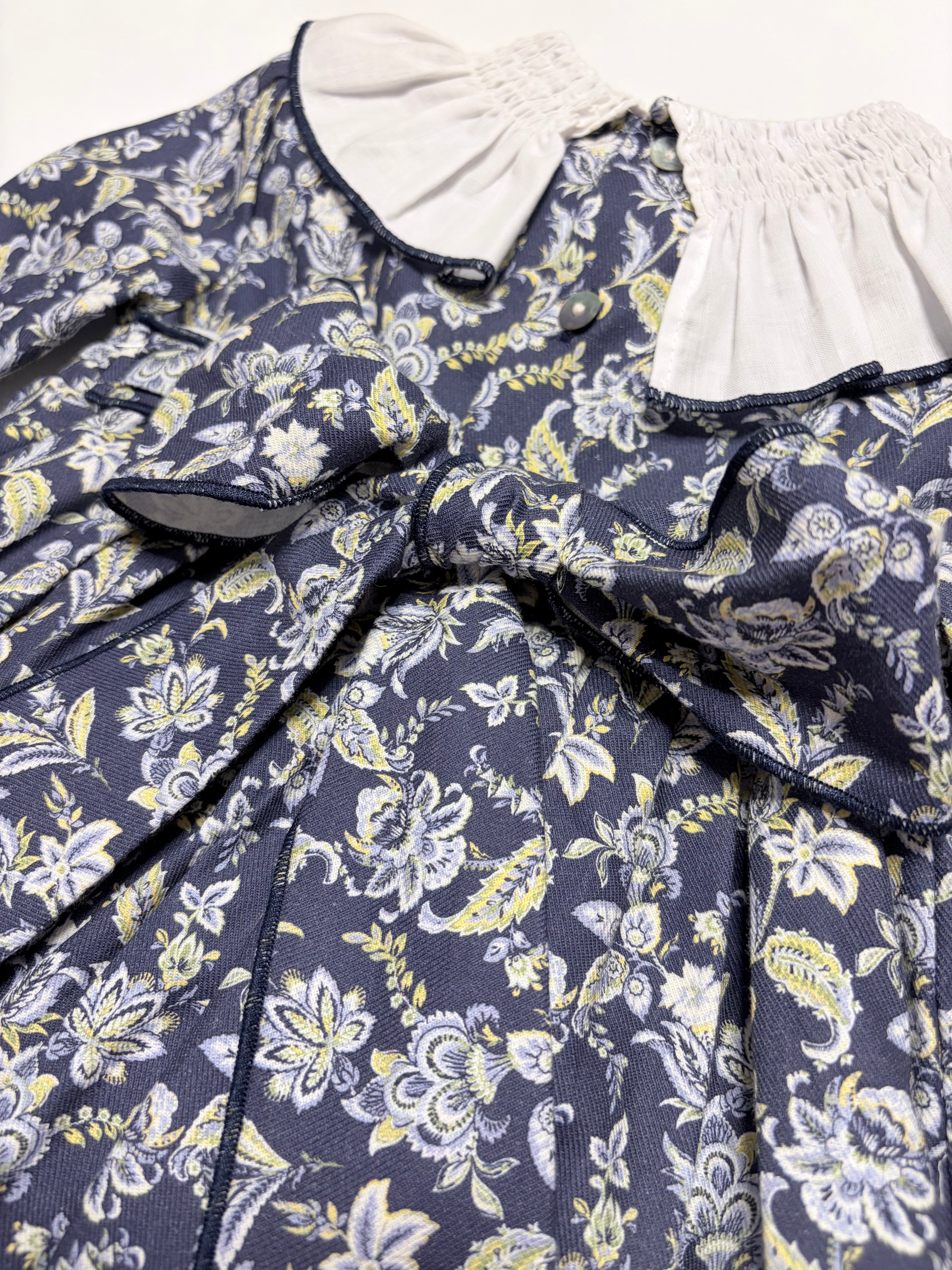Clara Paisley Blue Dress With Paisley Print