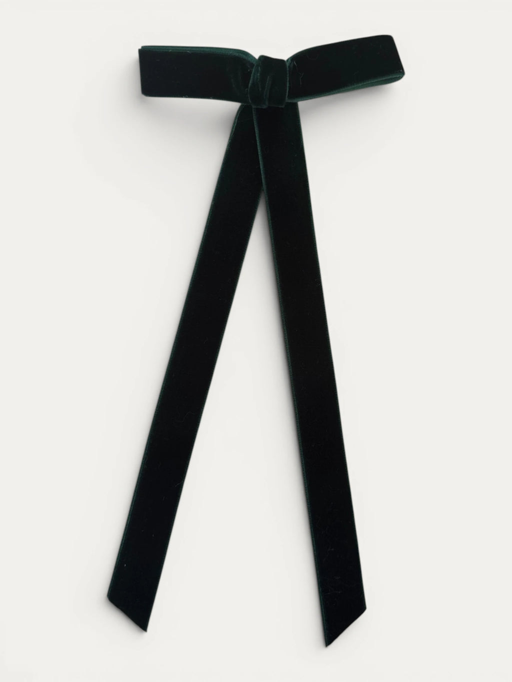 Long Fine Velvet Ribbon Bow - Mi Nina Kids