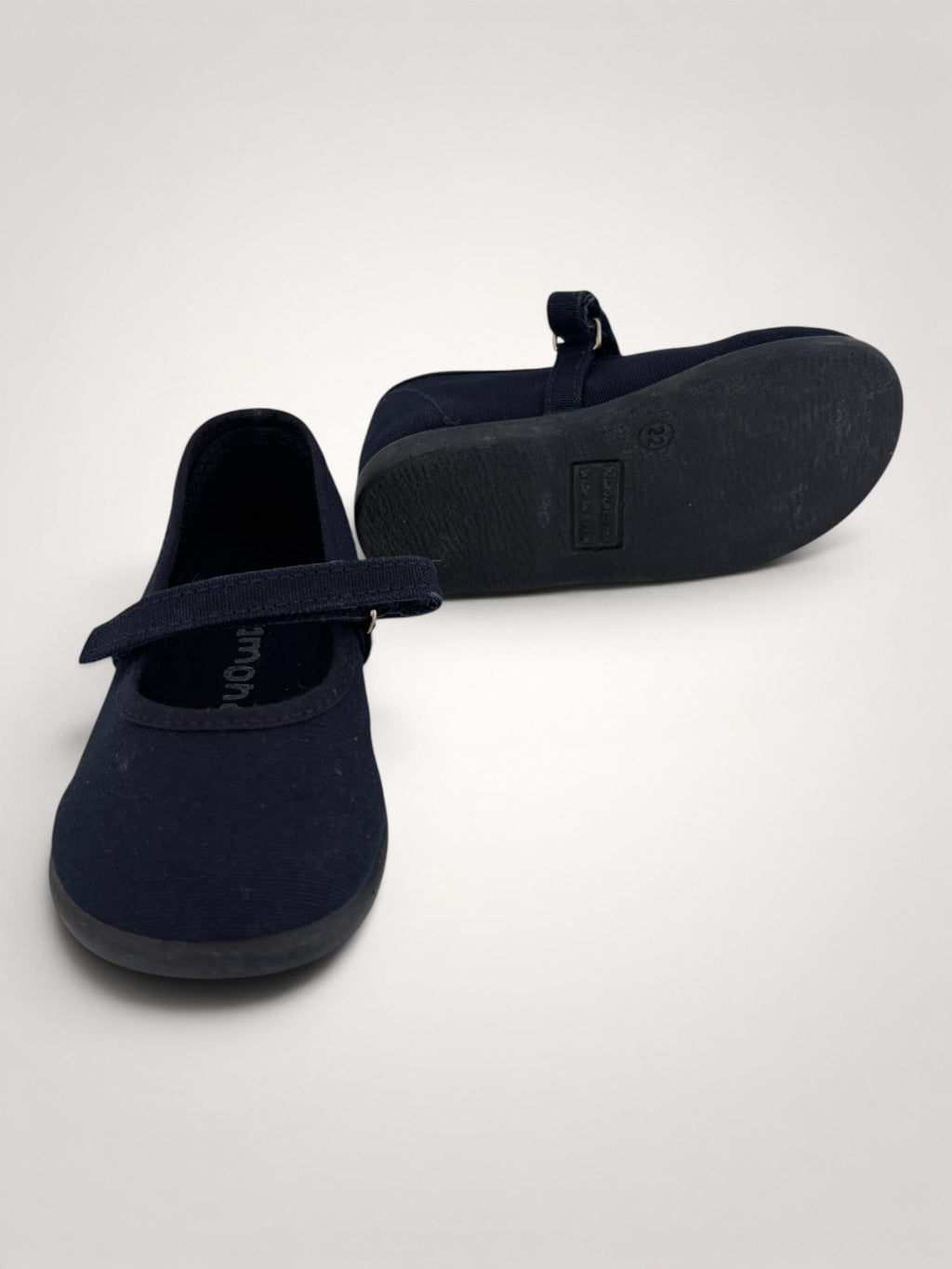 Navy Blue Mary Jane Canvas