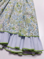 Lucia Green Dress With Green Gingham Petticoat - Mi Nina Kids
