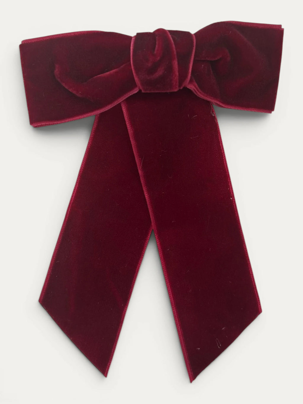 Wide Velvet Bow Clip - Mi Nina Kids