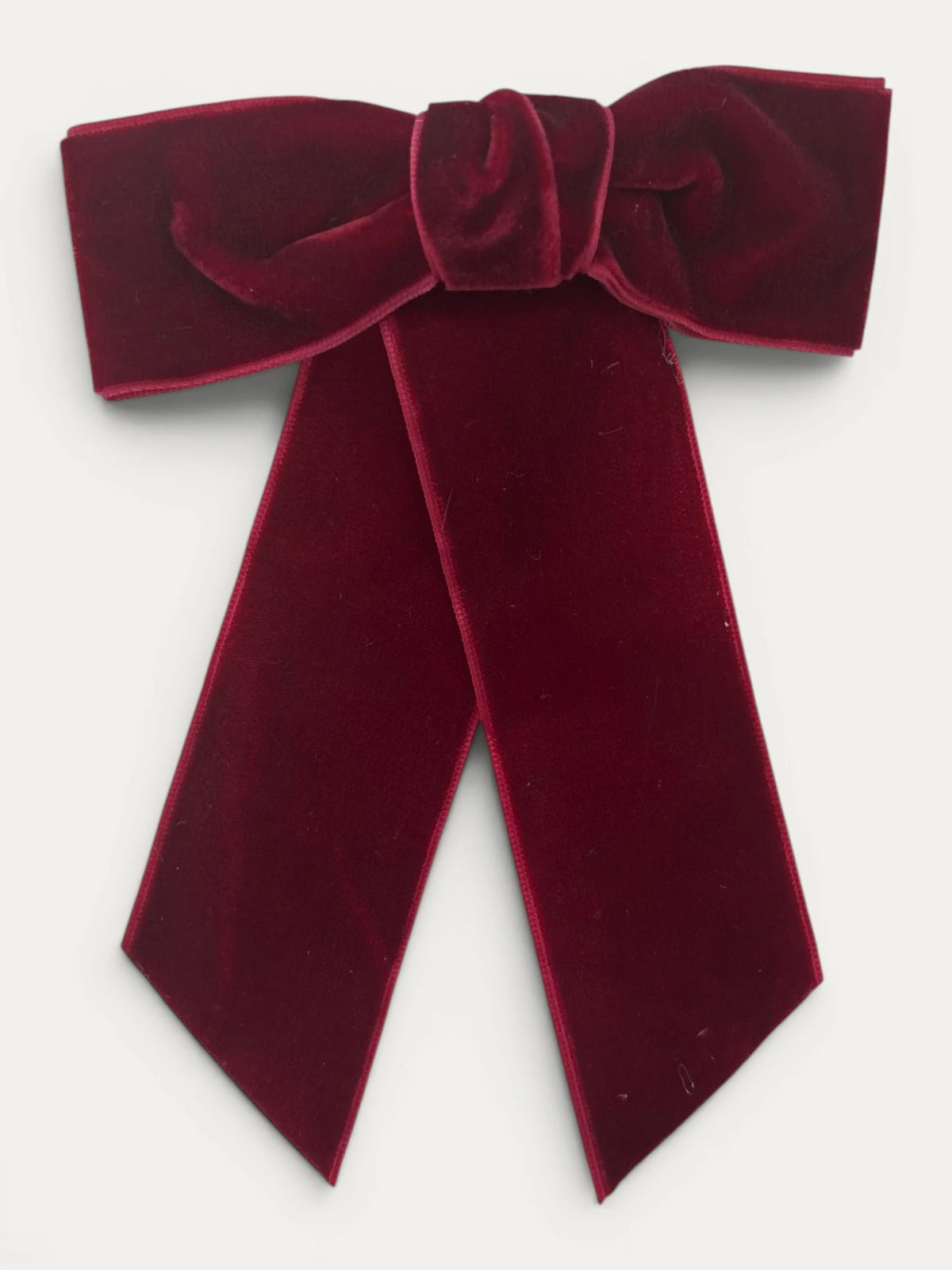 Wide Velvet Bow Clip - Mi Nina Kids
