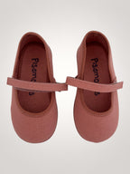 Pearl Blush Pink Mary Jane Canvas - Mi Nina Kids